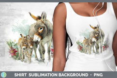 GorgeousFarm Christmas Poinsettia Shirt design.