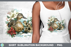 GorgeousFarm Christmas Poinsettia Shirt design.