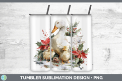 GorgeousFarm Christmas Poinsettia Tumbler design.