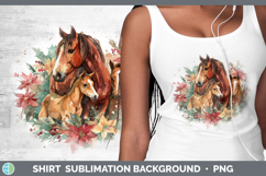 GorgeousFarm Christmas Poinsettia Shirt design.