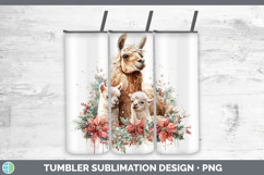 GorgeousFarm Christmas Poinsettia Tumbler design.