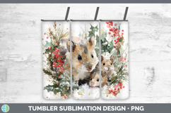 GorgeousFarm Christmas Poinsettia Tumbler design.