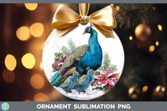 GorgeousFarm Christmas Poinsettia Ornament design.