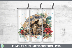 GorgeousFarm Christmas Poinsettia Tumbler design.