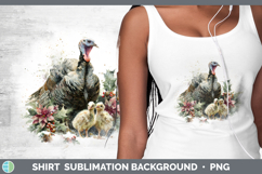 GorgeousFarm Christmas Poinsettia Shirt design.