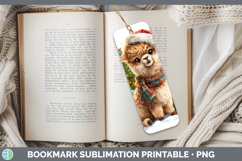 GorgeousFarm Christmas Santa Bookmark design.