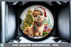 GorgeousFarm Christmas Santa Car Coaster design.