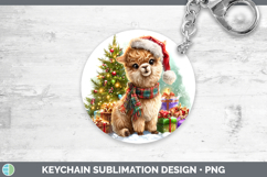 GorgeousFarm Christmas Santa Keychain design.