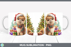 GorgeousFarm Christmas Santa Mug Wrap design.