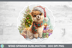 GorgeousFarm Christmas Santa Wind Spinner design.