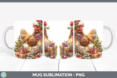 GorgeousFarm Christmas Santa Mug Wrap design.