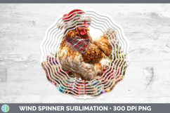 GorgeousFarm Christmas Santa Wind Spinner design.