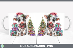 GorgeousFarm Christmas Santa Mug Wrap design.