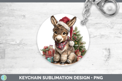 GorgeousFarm Christmas Santa Keychain design.