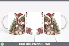 GorgeousFarm Christmas Santa Mug Wrap design.