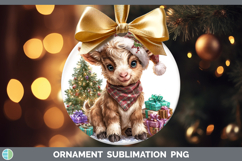 GorgeousFarm Christmas Santa Ornament design.