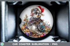 GorgeousFarm Christmas Santa Car Coaster design.