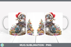 GorgeousFarm Christmas Santa Mug Wrap design.