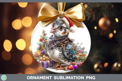 GorgeousFarm Christmas Santa Ornament design.