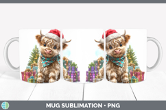 GorgeousFarm Christmas Santa Mug Wrap design.