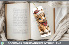 GorgeousFarm Christmas Santa Bookmark design.