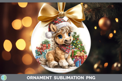 GorgeousFarm Christmas Santa Ornament design.