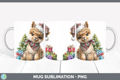 GorgeousFarm Christmas Santa Mug Wrap design.