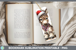 GorgeousFarm Christmas Santa Bookmark design.