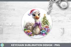 GorgeousFarm Christmas Santa Keychain design.