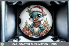 GorgeousFarm Christmas Santa Car Coaster design.