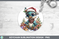 GorgeousFarm Christmas Santa Keychain design.