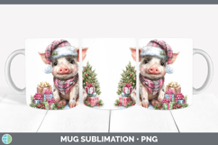 GorgeousFarm Christmas Santa Mug Wrap design.