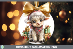 GorgeousFarm Christmas Santa Ornament design.