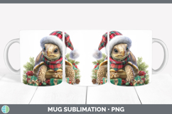 GorgeousFarm Christmas Santa Mug Wrap design.