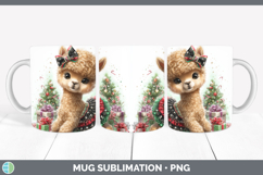GorgeousFarm Cute Christmas Mug Wrap design.