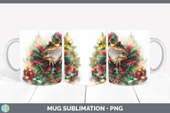 GorgeousFarm Cute Christmas Mug Wrap design.