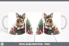 GorgeousFarm Cute Christmas Mug Wrap design.