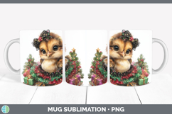 GorgeousFarm Cute Christmas Mug Wrap design.