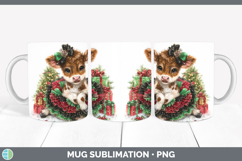 GorgeousFarm Cute Christmas Mug Wrap design.