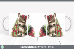 GorgeousFarm Cute Christmas Mug Wrap design.