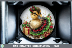 GorgeousFarm Cute Christmas Car Coaster design.