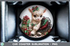 GorgeousFarm Cute Christmas Car Coaster design.
