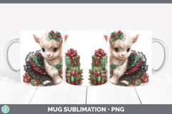 GorgeousFarm Cute Christmas Mug Wrap design.