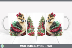 GorgeousFarm Cute Christmas Mug Wrap design.