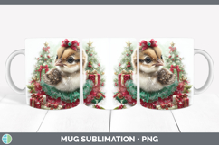 GorgeousFarm Cute Christmas Mug Wrap design.