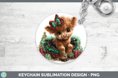 GorgeousFarm Cute Christmas Keychain design.
