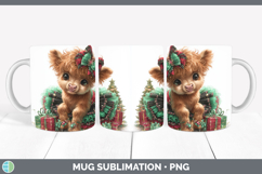 GorgeousFarm Cute Christmas Mug Wrap design.