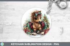GorgeousFarm Cute Christmas Keychain design.
