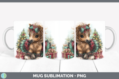 GorgeousFarm Cute Christmas Mug Wrap design.