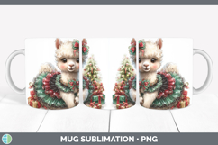 GorgeousFarm Cute Christmas Mug Wrap design.